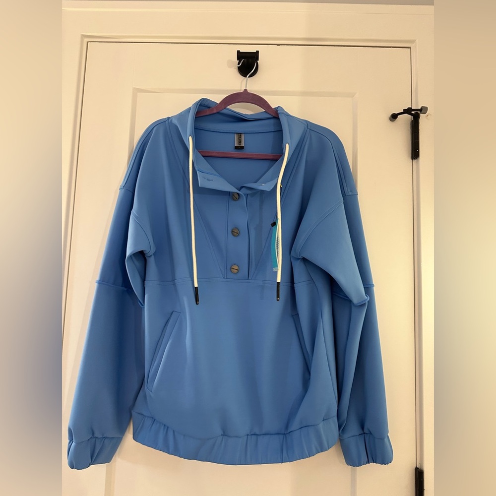 One One Blue Pullover Hoodie